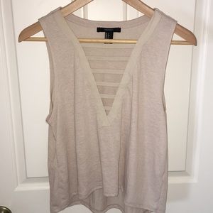 Tan soft sheer top from FOREVER 21